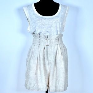 Banana Republic Linen Paperbag Shorts